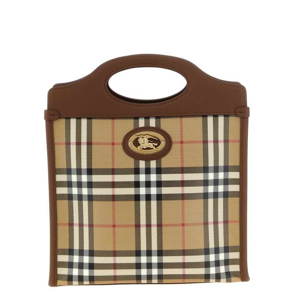 Burberry Beige Cotton Women's Handbag